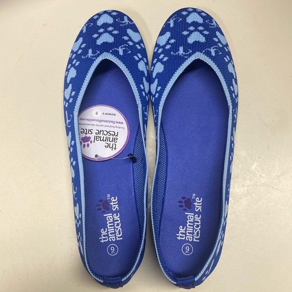 ❌ SOLD ❌ Women's Woven Paw Print Ballet Flats by The Animal Rescue Site, Sz 9 - Picture 5 of 12